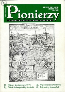 Pionierzy: czasopismo społeczno - historyczne, R. 6, 2001, nr 2 (15)