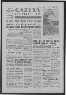 Gazeta Zielonogórska : organ Komitetu Wojewódzkiego Polskiej Zjednoczonej Partii Robotniczej R. I Nr 91 (4 listopada 1950). - Wyd. ABCD