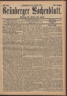 Grünberger Wochenblatt: Zeitung für Stadt und Land, No. 153. (23. December 1897)