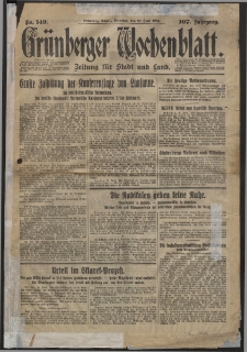 Grünberger Wochenblatt: Zeitung für Stadt und Land, No. 149. (28. Juni 1932)