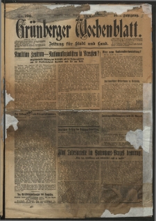 Grünberger Wochenblatt: Zeitung für Stadt und Land, No. 196. (22. August 1932)