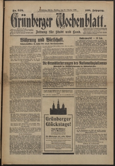 Grünberger Wochenblatt: Zeitung für Stadt und Land, No. 248. (21. Oktober 1932)