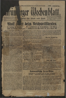 Grünberger Wochenblatt: Zeitung für Stadt und Land, No. 272. (19/20. November 1932)