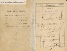 Książeczka opłat podatkowych za lata 1889-1905