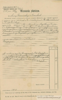 Anna Czerniecka - Wezwanie płatnicze