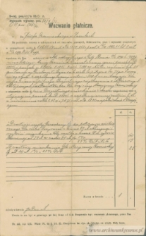 J&oacute;zef Czerniecki - Wezwanie płatnicze