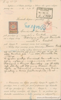 Katarzyna Czerniecka (z d. Hasij) - Kontrakt kupna i sprzedaży