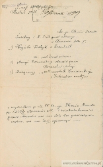 Hryńko Kostyk - Pismo do sądu w sprawie zmiany właściciela gruntu