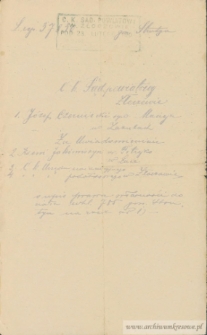 Józef Czerniecki, syn Macieja - hipoteczny wpis prawa własności