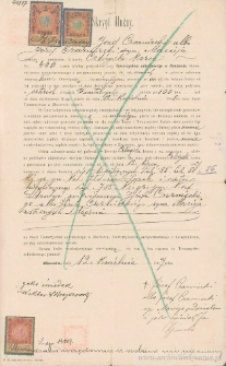 Józef Czerniecki, syn Macieja - Skrypt dłużny