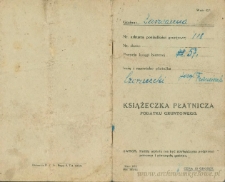Franciszek Czerniecki - Książeczka płatnicza podatku gruntowego