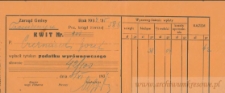 Józef Czerniecki - Kwit Nr. 404