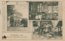 Zielona G&oacute;ra / Gr&uuml;nberg i. Schles.; Bl&uuml;mel's Conditorei und Caf&eacute;