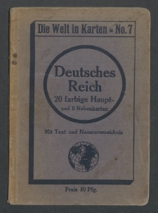 Deutsches Reich und Ubersicht der Deutschen Kolonien [Dokument kartograficzny]