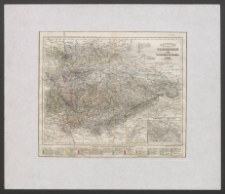 Sachsen, die Staaten in Thuringen und benachbarte Lander 1848 [Dokument kartograficzny]