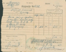 Franciszek Czerniecki - Asygnacja Nr 1248