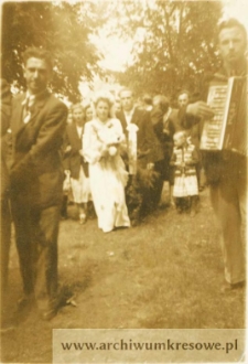Józefa Czerniecka, córka Andrzeja i Bronisław Stojanowski - fotografia weselna