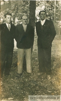 Jan Pańczyszyn i Józef Suprun z kolegą - fotografia