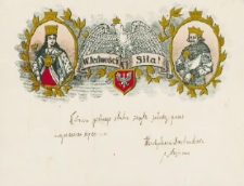 [W dniu godnego ślubu zasyła młodej parze...]