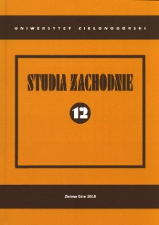 Studia Zachodnie, tom 12