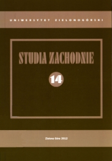 Studia Zachodnie, tom 14