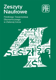Zeszyty Naukowe Polskiego Towarzystwa Ekonomicznego w Zielonej Górze, nr 4