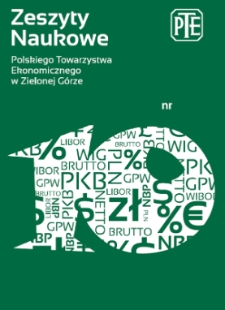 Zeszyty Naukowe Polskiego Towarzystwa Ekonomicznego w Zielonej G&oacute;rze, nr 10