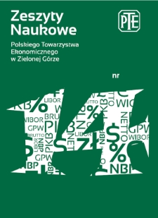 Zeszyty Naukowe Polskiego Towarzystwa Ekonomicznego w Zielonej Górze, nr 14