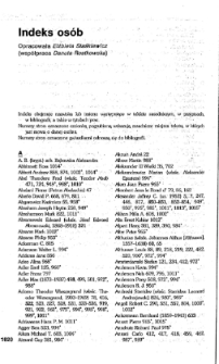 Historia myśli socjologicznej - indeks os&oacute;b