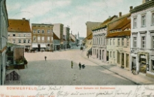 Lubsko / Sommerfeld, Markt S&uuml;dseite mit Breitestrasse