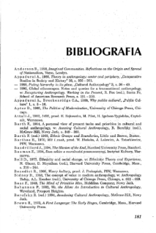 Antropologia kultury: tematy, teorie, interpretacje - Bibliografia