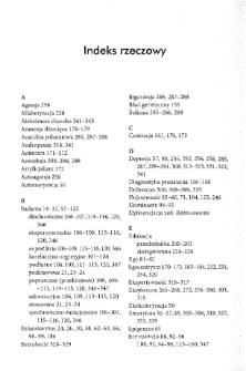 Psychologia rozwoju człowieka - indeks rzeczowy