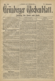 Grünberger Wochenblatt: Zeitung für Stadt und Land, No. 153. (21. December 1901)