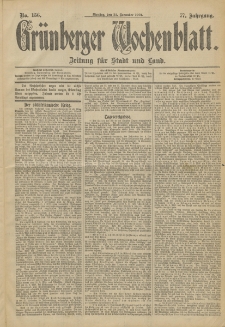 Grünberger Wochenblatt: Zeitung für Stadt und Land, No. 156. (31. December 1901)
