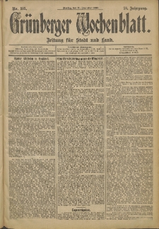 Grünberger Wochenblatt: Zeitung für Stadt und Land, No. 135 (11. November 1902)