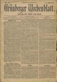 Grünberger Wochenblatt: Zeitung für Stadt und Land, No. 154 (25. December 1902)