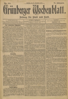 Grünberger Wochenblatt: Zeitung für Stadt und Land, No. 156 (30. December 1902)