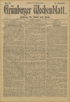 Grünberger Wochenblatt: Zeitung für Stadt und Land, No. 23. (23. Februar 1904)