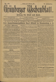 Grünberger Wochenblatt: Zeitung für Stadt und Land, No. 155. (28. Dezember 1906)