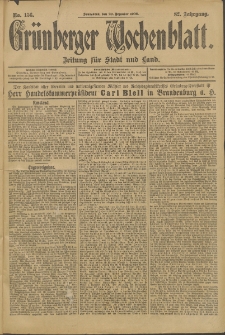 Grünberger Wochenblatt: Zeitung für Stadt und Land, No. 156. (29. Dezember 1906)