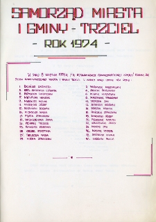 Kronika Urzędu Miasta i Gminy w Trzcielu - 1974
