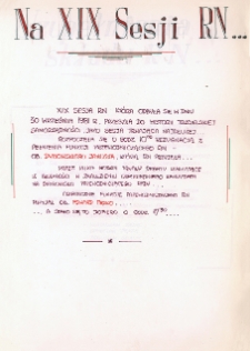 Kronika Urzędu Miasta i Gminy w Trzcielu - 1981