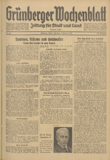 Grünberger Wochenblatt: Zeitung für Stadt und Land, No. 30. (5. Februar 1935)