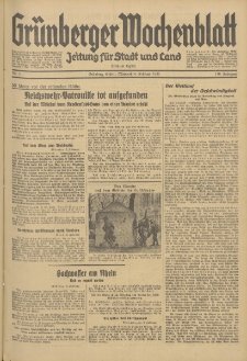 Grünberger Wochenblatt: Zeitung für Stadt und Land, No.31. (6. Februar 1935)