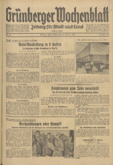 Grünberger Wochenblatt: Zeitung für Stadt und Land, No. 38. (14. Februar 1935)