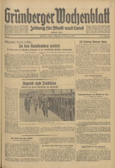 Grünberger Wochenblatt: Zeitung für Stadt und Land, No. 43. (20. Februar 1935)