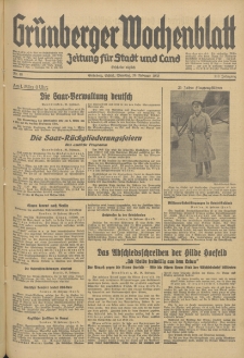 Grünberger Wochenblatt: Zeitung für Stadt und Land, No. 48. (26. Februar 1935)