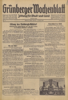 Grünberger Wochenblatt: Zeitung für Stadt und Land, No. 14. (17. Januar 1936)