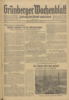 Grünberger Wochenblatt: Zeitung für Stadt und Land, No. 54. (5. März 1935)