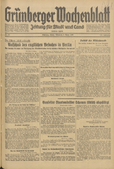 Grünberger Wochenblatt: Zeitung für Stadt und Land, No. 55. (6. März 1935)